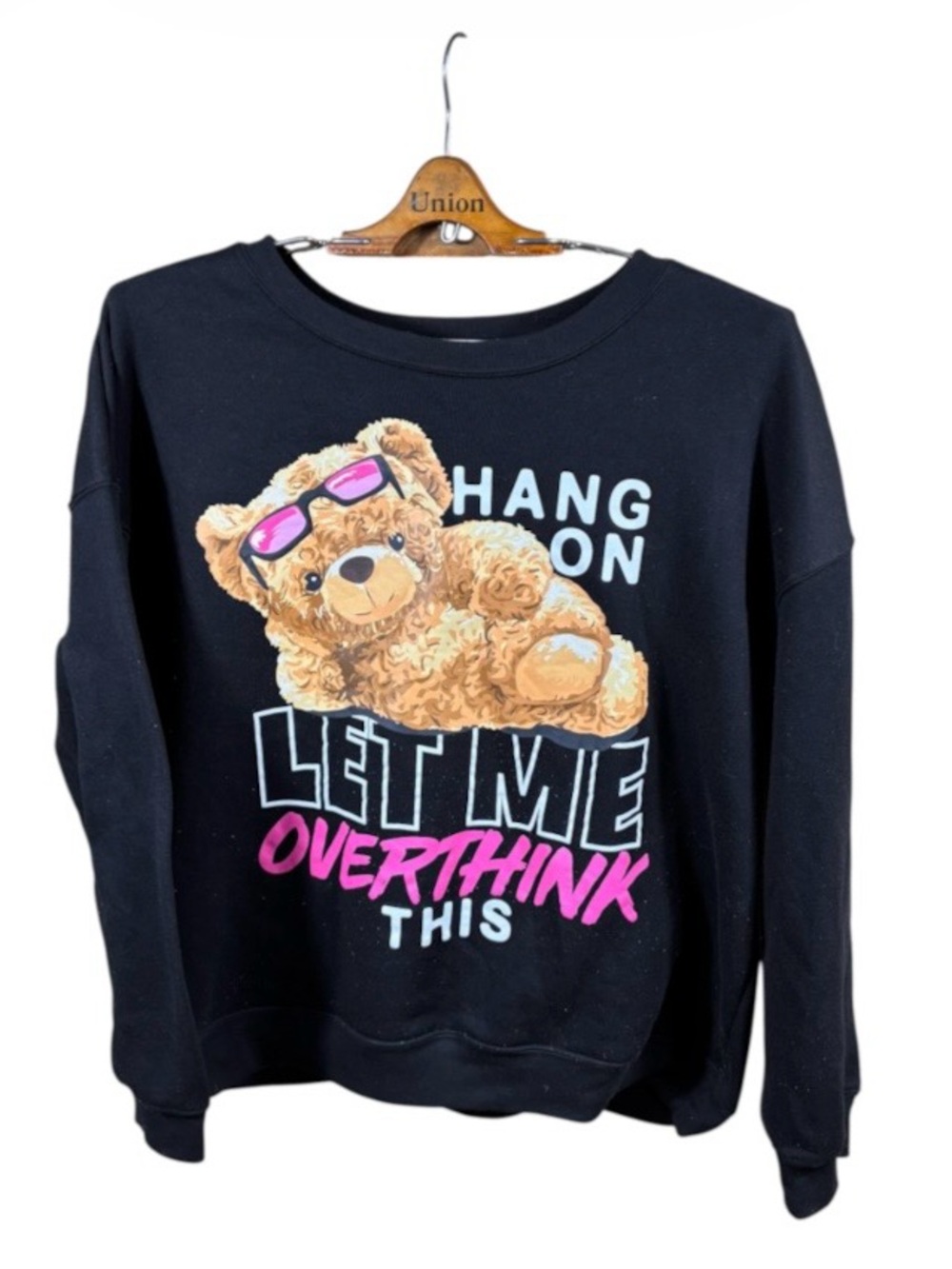 Hang On Let Me Overthink This Women’s Graphic Long Sleeve Size 3XL